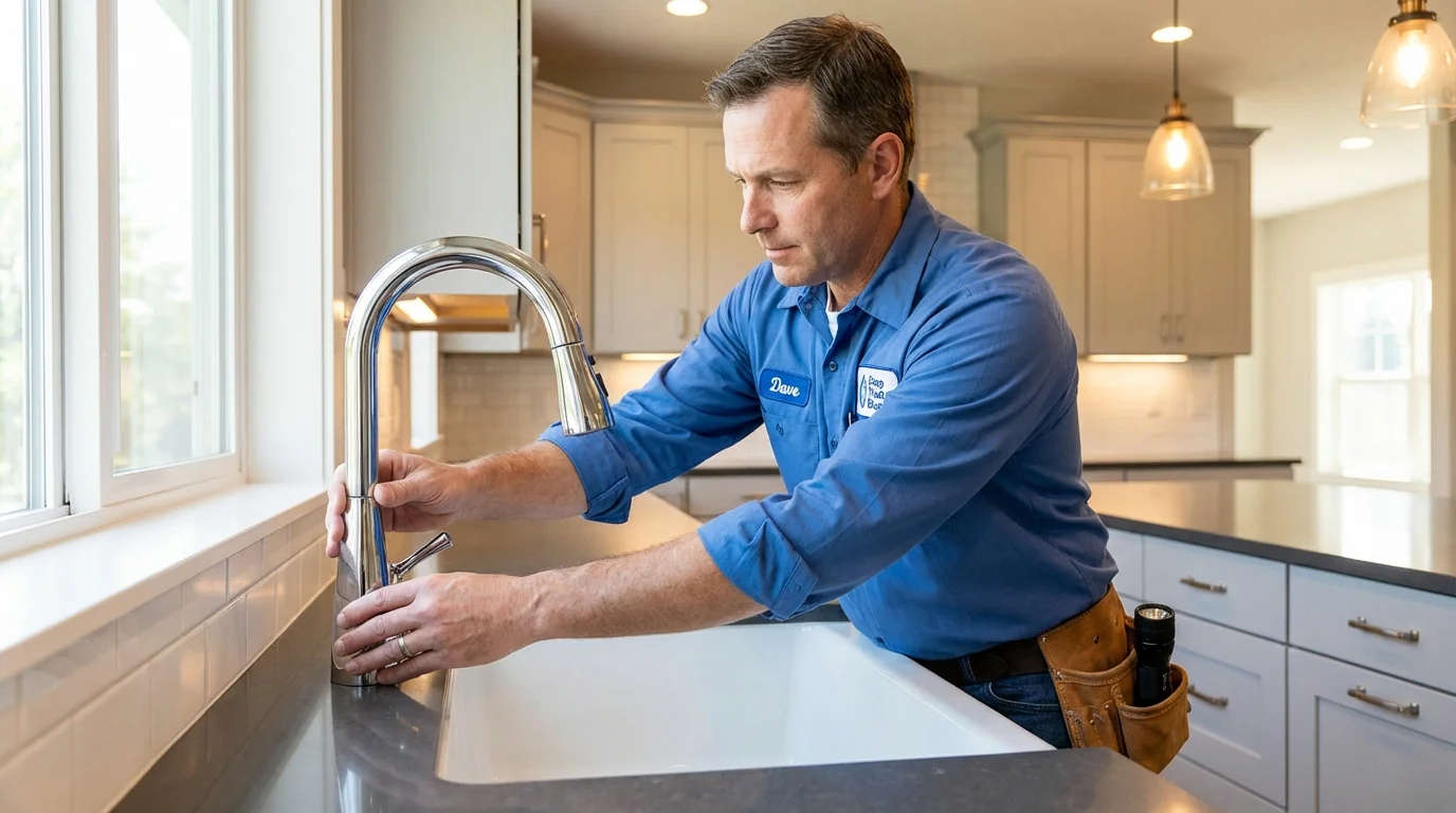 Kitchen faucet installation by Johns Plumbing LLC in Union Point