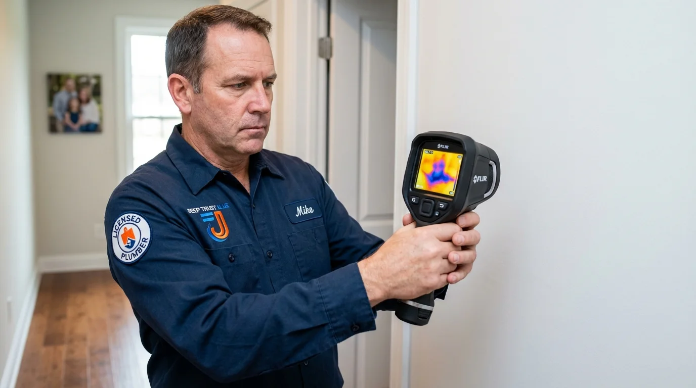 Thermal imaging leak detection by Johns Plumbing LLC in Union Point